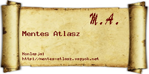 Mentes Atlasz névjegykártya